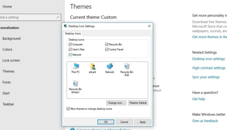 Agregar el icono de mi computadora (Esta PC) en el escritorio en windows 10