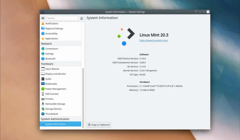 Cómo instalar KDE Plasma Desktop en Linux Mint