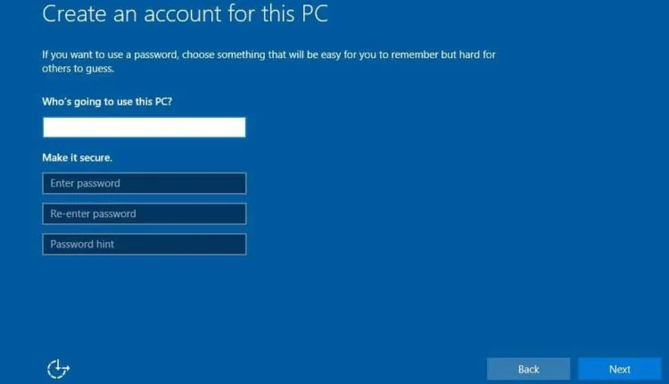 crear cuenta de usuario en windows 10