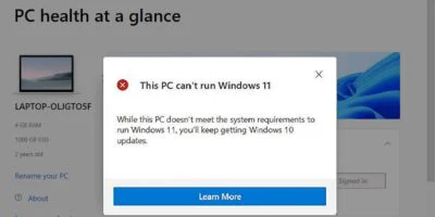 Instalación de Windows 11 en equipos no compatibles destacados