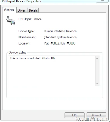 Resuelto: este dispositivo no se puede iniciar.  (código 10) adaptador de red, audio de alta definición realtek o usb a serie