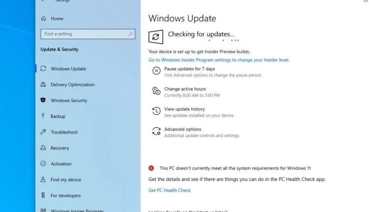 windows actualizar