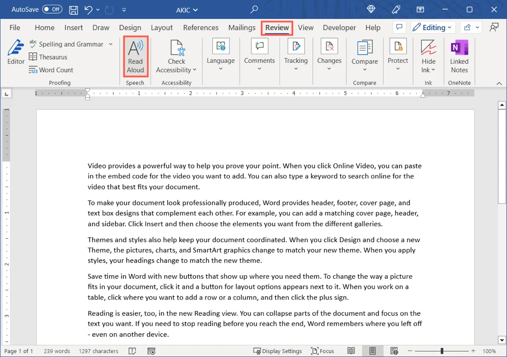 Cómo hacer que Microsoft Word lea su documento en voz alta