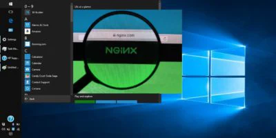 Imagen destacada Combinación de Windows 10 Nginx