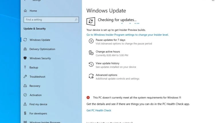 windows actualizar